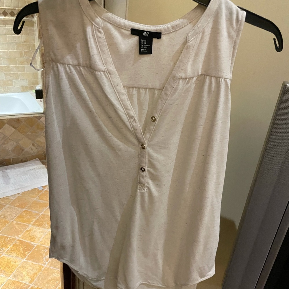 H&M cream tank
